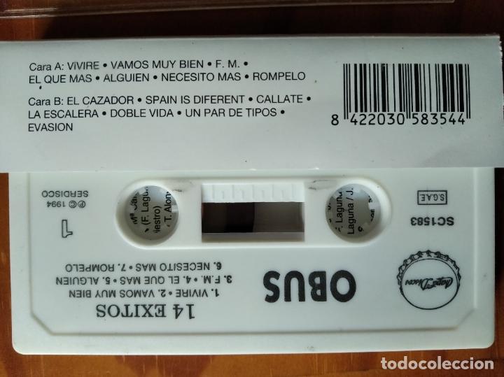 Casetes antiguos: OBUS - 14 EXITOS - CASETE CASSETE CHAPA DISCOS - Foto 2