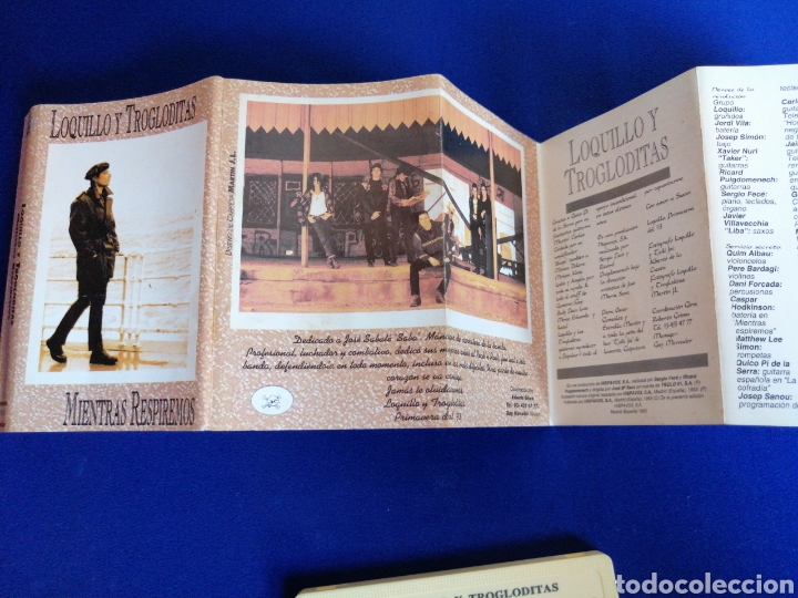 Casetes antiguos: LOQUILLO Y LOS TROGLODITAS - MIENTRAS RESPIREMOS - Foto 6