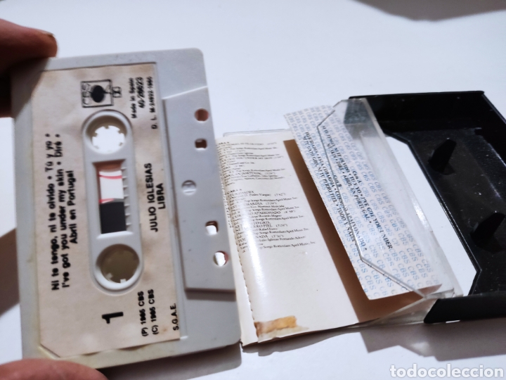 Casetes antiguos: Cinta caset julio iglesias,libra - Foto 2