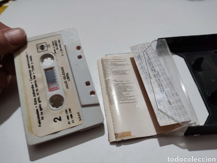 Casetes antiguos: Cinta caset julio iglesias,libra - Foto 3