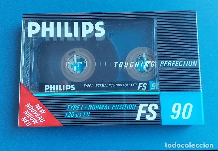 Casetes antiguos: CASSETTES - CINTA CASETE VIRGEN PARA GRABACIONES - MARCA PHILIPS - 90 minutos - PRECINTADA