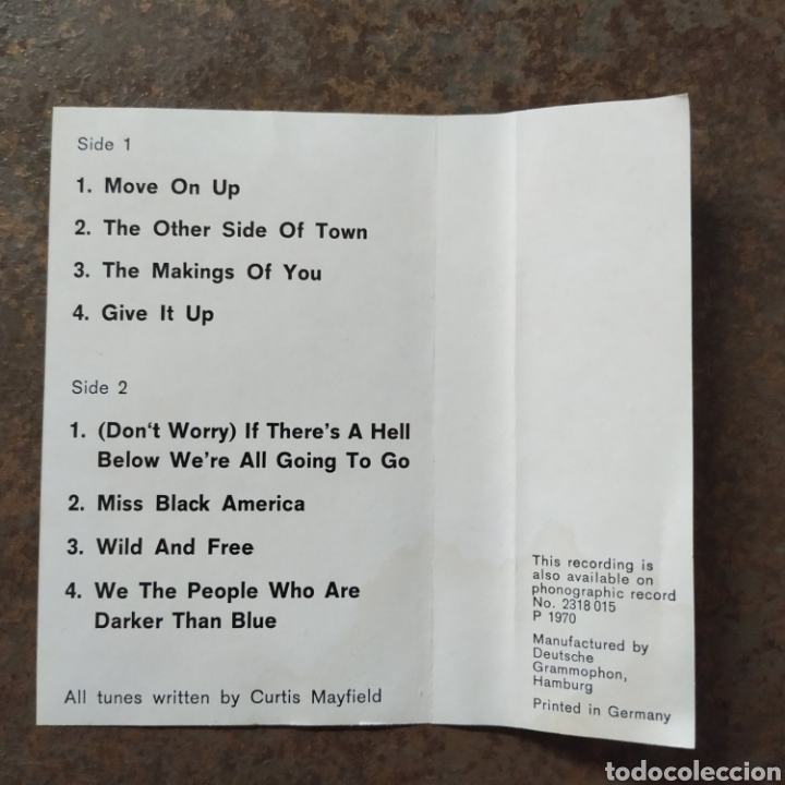 Casetes antiguos: CURTIS MAYFIELD - Cassette 1970 - Foto 2