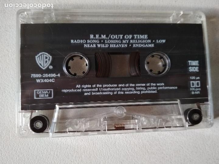 Casetes antiguos: R.E.M. OUT OF TIME, warner bros - Foto 4