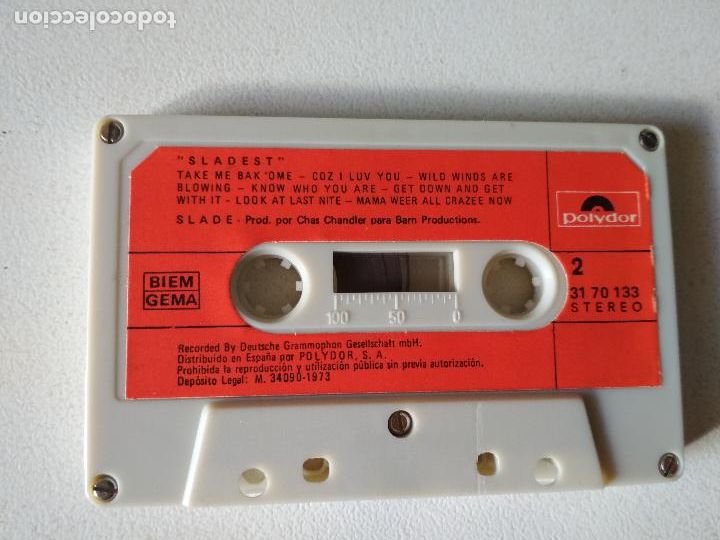 Casetes antiguos: SLADE SLADEST, 1973, POLIDOR - Foto 4