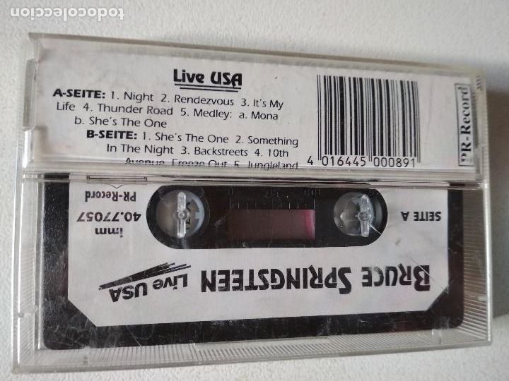 Casetes antiguos: BRUCE SPRINGSTEEN, LIVE USA PR RECORD GERMANY - Foto 2