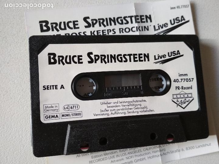Casetes antiguos: BRUCE SPRINGSTEEN, LIVE USA PR RECORD GERMANY - Foto 5