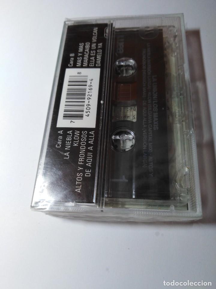 Casetes antiguos: Cinta de Cassette precintada La Uni&oacute;n. Los Maxis - Foto 2