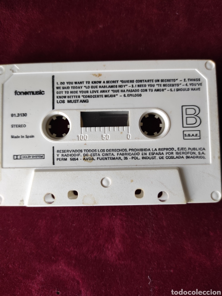 Casetes antiguos: LOS MUSTANG &eacute;xitos de THE BEATLES ( castellano ) - Foto 2