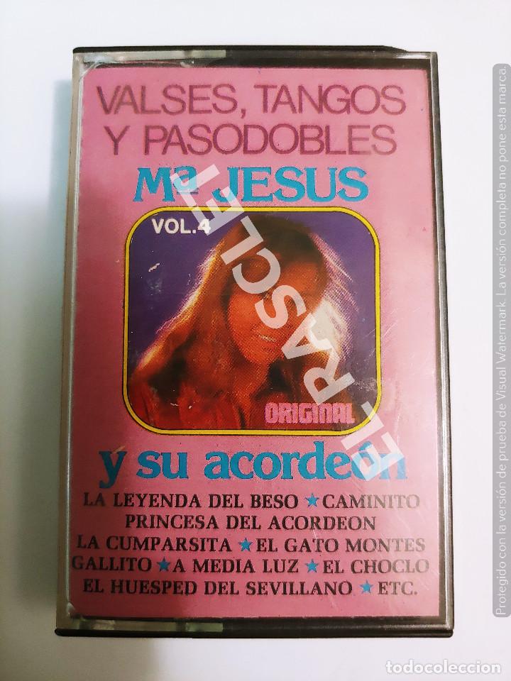 Casetes antiguos: CINTA CASSETTE DE : VALSES, TANGOS Y PASODOBLES DE MARIA JOSUS Y SU ACORDEON