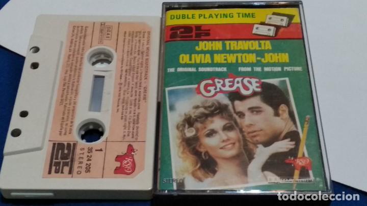 Casetes antiguos: CASETE CINTA CASSETTE BSO (GREASE. JOHN TRAVOLTA. OLIVIA NEWTON JOHN )1978 RSO - POCO USO