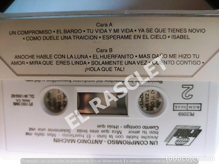 Casetes antiguos: CINTA CASSETTE DE : ANTONIO MACHIN - UN COMPROMISO - Foto 2