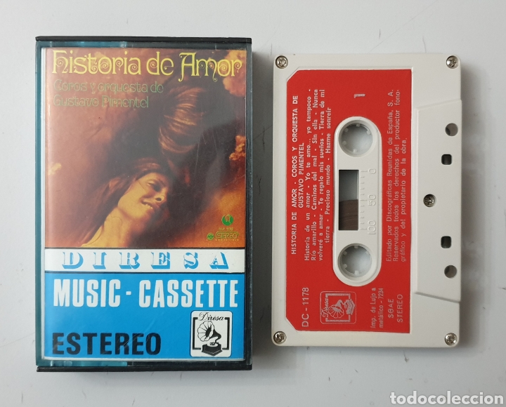 Cassettes Anciennes: CASSETTE GUSTAVO PIMENTEL - Historia de Amor (Diresa, 1973) Rareza muy escaso!