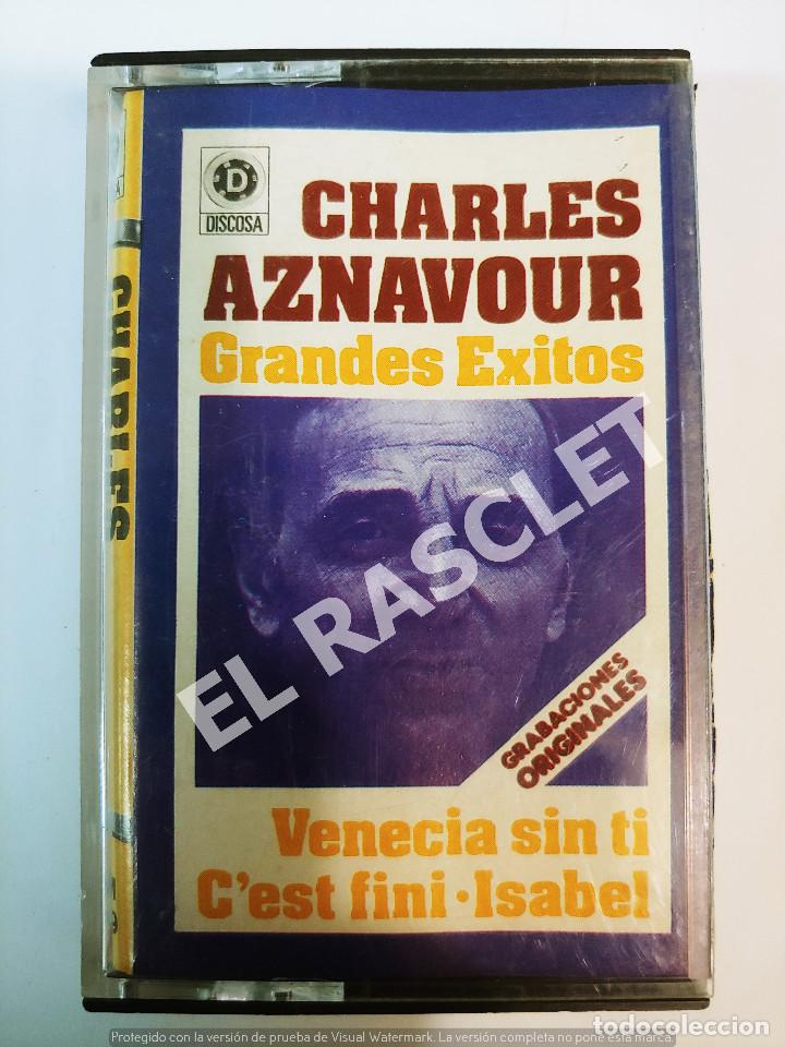 Casetes antiguos: CINTA CASSETTE DE :CHARLES AZNAVOUR - GRANDES EXITOS - Foto 1