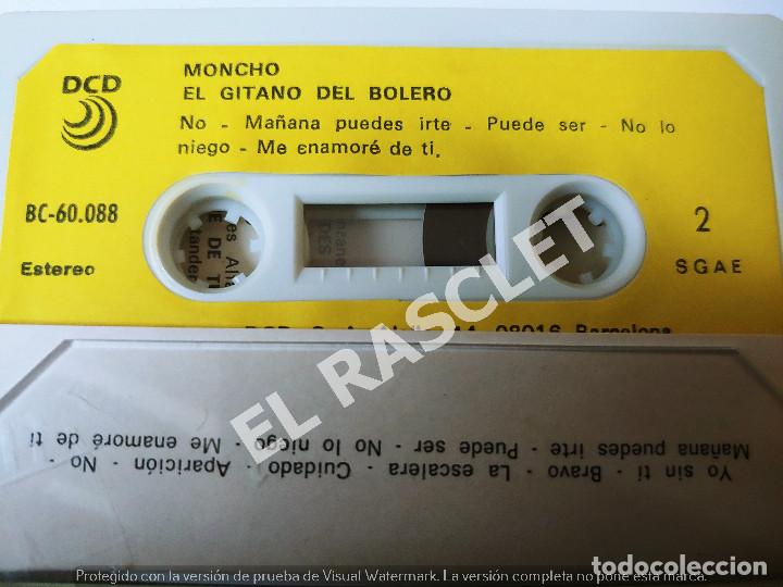 Casetes antiguos: CINTA CASSETTE DE : MONCHO EL GITANO DEL BOLERO - Foto 2