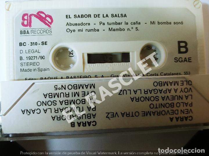 Casetes antiguos: CINTA CASSETTE DE : EL SABOR DE LA SALSA - Foto 2