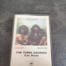 Cassettes Anciennes: THE THREE DEGREES, CON AMOR.. Lote 319224508