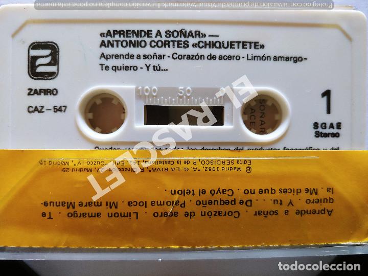 Casetes antiguos: CINTA CASSETTE DE : CHIQUETETE - APRENDE A SO&Ntilde;AR - Foto 2
