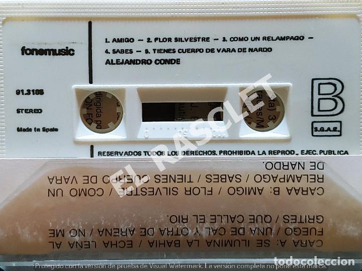 Casetes antiguos: CINTA CASSETTE DE :ALEJANDRO CONDE - Foto 2