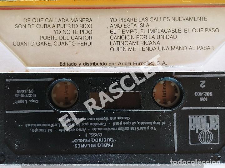 Casetes antiguos: CINTA CASSETTE DE : QUERIDO PABLO - PABLO MILANES - Foto 2