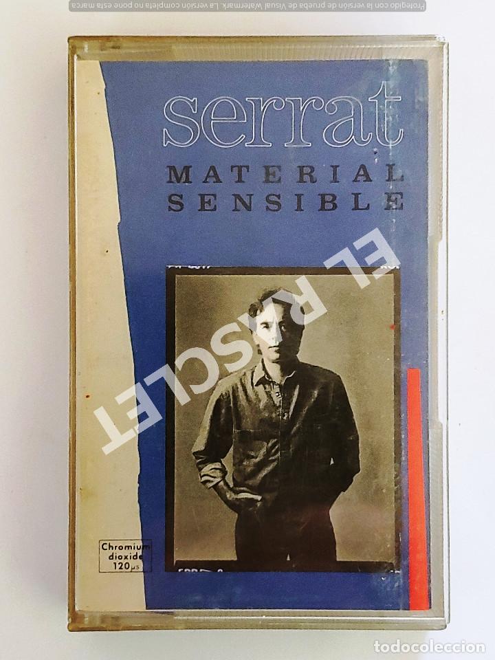 Casetes antiguos: CINTA CASSETTE DE : SERRAT - MATERIAL SENSIBLE - Foto 1