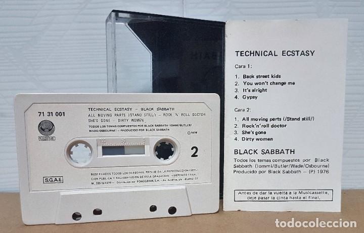 Casetes antiguos: BLACK SABBATH-TECHNICAL ECSTASY-Vertigo/Polidor(1976) - Foto 2