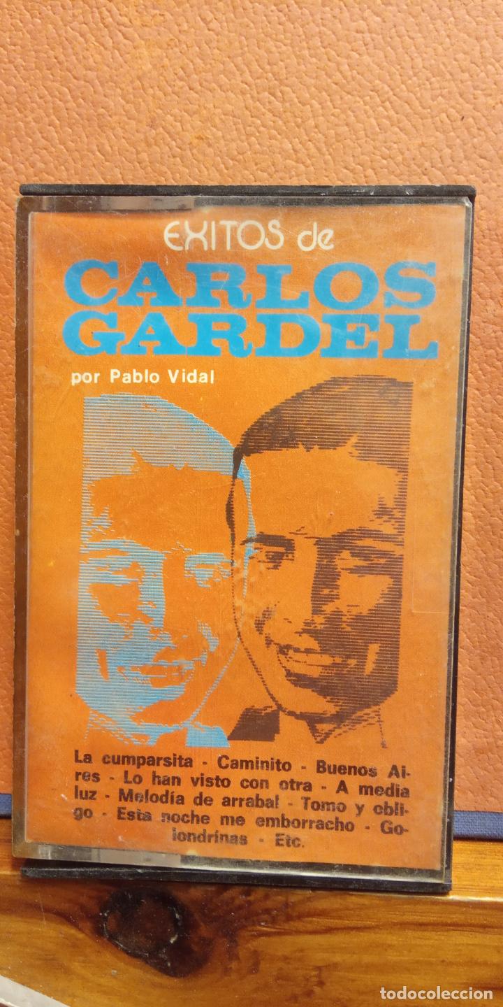 Casetes antiguos: CASETE. EXITOS DE CARLOS GARDEL. - Foto 1