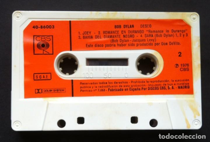 Casetes antiguos: BOB DYLAN - Deseo - CINTA CASETE 1976 - CBS - Foto 3