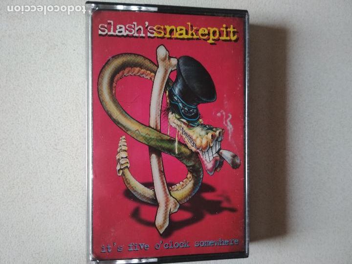 Casetes antiguos: Slashs Snakepit &lrm;&ndash; Its Five OClock Somewhere 1995 - Foto 1