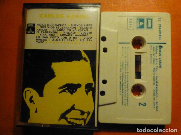 Casetes antiguos: Cassette - Carlos Gardel - Emi - 1969 - Foto 2