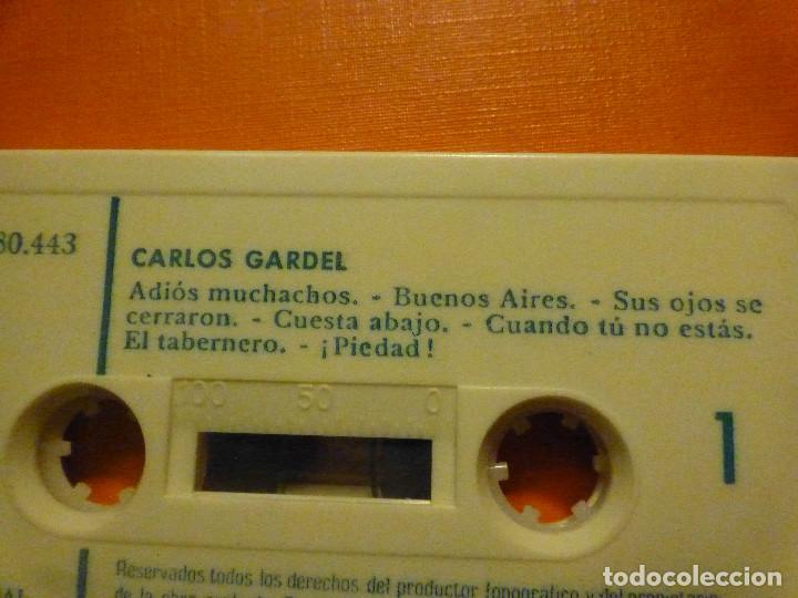 Casetes antiguos: Cassette - Carlos Gardel - Emi - 1969 - Foto 3