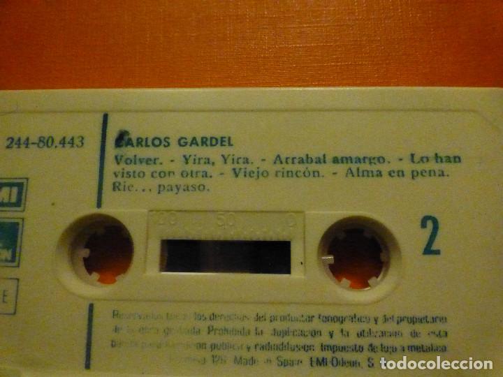 Casetes antiguos: Cassette - Carlos Gardel - Emi - 1969 - Foto 4