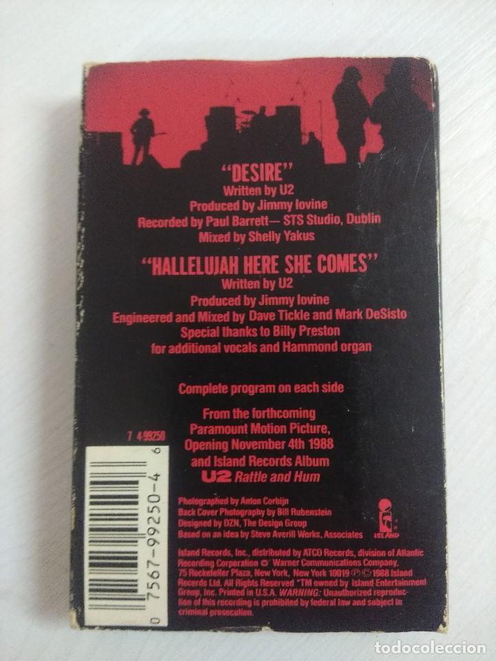 Casetes antiguos: U2/DESIRE/CASETE SINGLE. - Foto 3