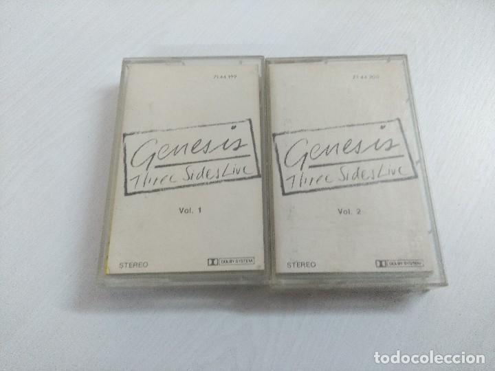 Casetes antiguos: GENESIS/THREE SIDES LIVE/CASETE DOBLE. - Foto 1