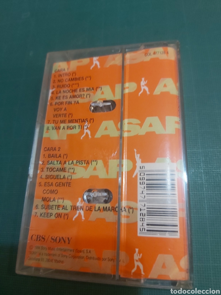 Alte Kassetten: CVS SONY ASAP TRANSMISSION CASSETTE 1994 DISCOS COLISEVM