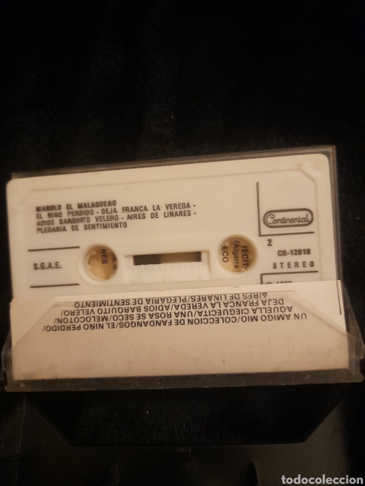 Casetes antiguos: Cinta caset de Manolo el Malague&ntilde;o - Foto 3