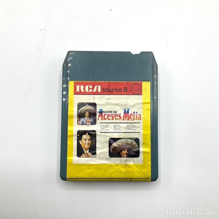 Casetes antiguos: Cartucho 8 pistas - Cinta de cassette - RCA LO MEJOR DE ACEVES MEJIA