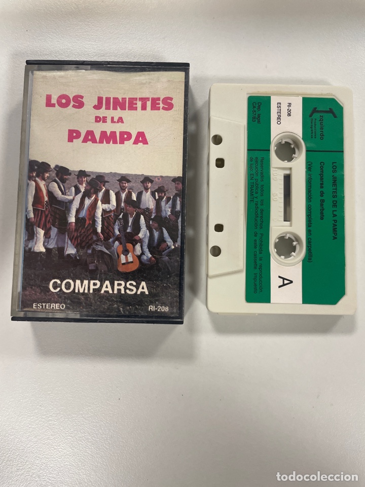 Casetes antiguos: Carnaval C&aacute;diz 1983 casete de la comparsa de Barbate Los jinetes de la pampa