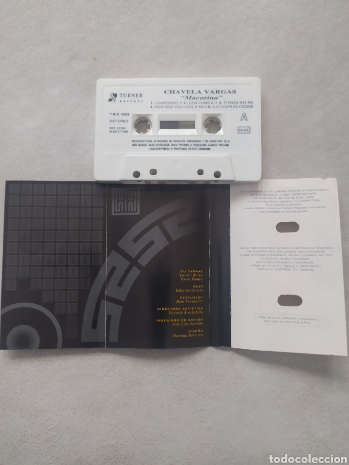 Casetes antiguos: Cassette Chavela Vargas - Foto 2