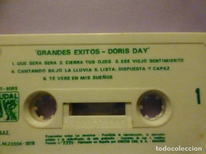 Casetes antiguos: Cassette - Doris Day - Grandes &Eacute;xitos - Caudal 1978 - Foto 2