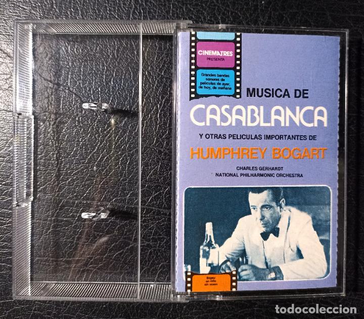 Casetes antiguos: CINTA CASSETTE M&Uacute;SICA DE CASABLANCA Y OTRAS PEL&Iacute;CULAS IMPORTENTES DE HUMPHREY BOGART - RCA 1974