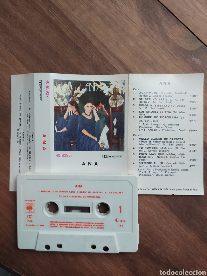 Casetes antiguos: Cassette Ana Belen - Foto 1