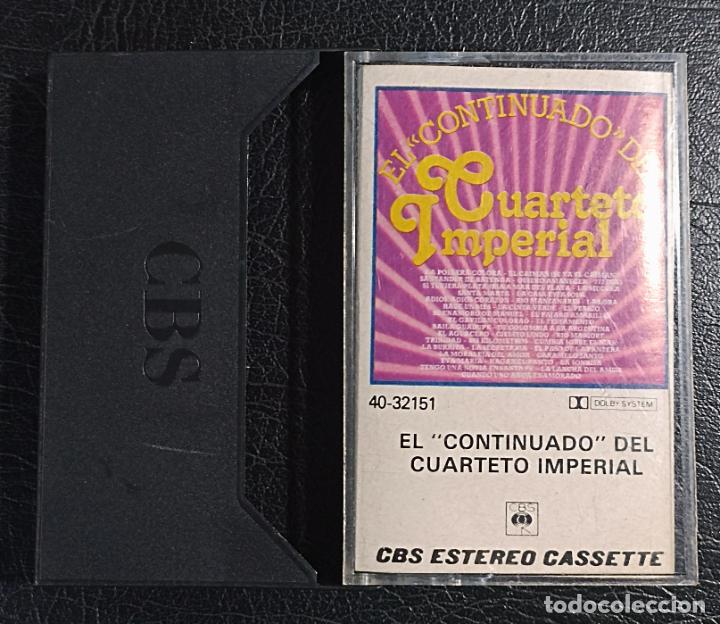 Casetes antiguos: CINTA CASSETTE EL CONTINUADO DEL CUARTETO IMPERIAL - CBS 1980 - Foto 1