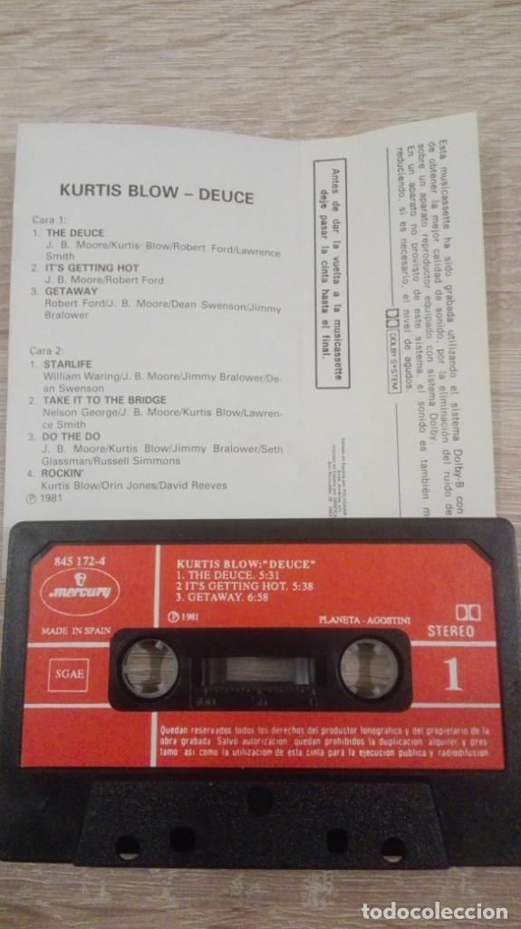 Casetes antiguos: KURTIS BLOW - DEUCE - CASSETTE - MERCURY - A&Ntilde;O 1981. - Foto 3