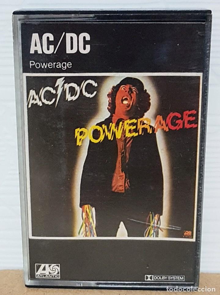 Casetes antiguos: AC/DC POWERAGE Cassette/Atlantic Records(1983) - Foto 1