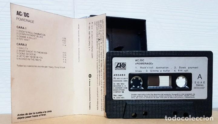 Casetes antiguos: AC/DC POWERAGE Cassette/Atlantic Records(1983) - Foto 2
