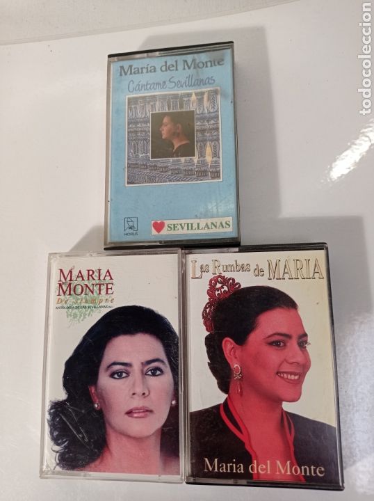 Casetes antiguos: LOTE 3 CASSETTE MAR&Iacute;A DEL MONTE - Foto 1