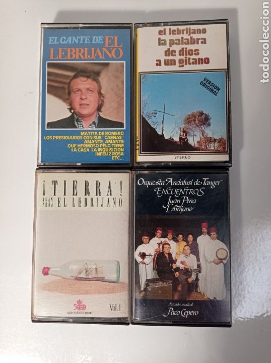 Casetes antiguos: LOTE 4 CASETES EL LEBRIJANO - Foto 1