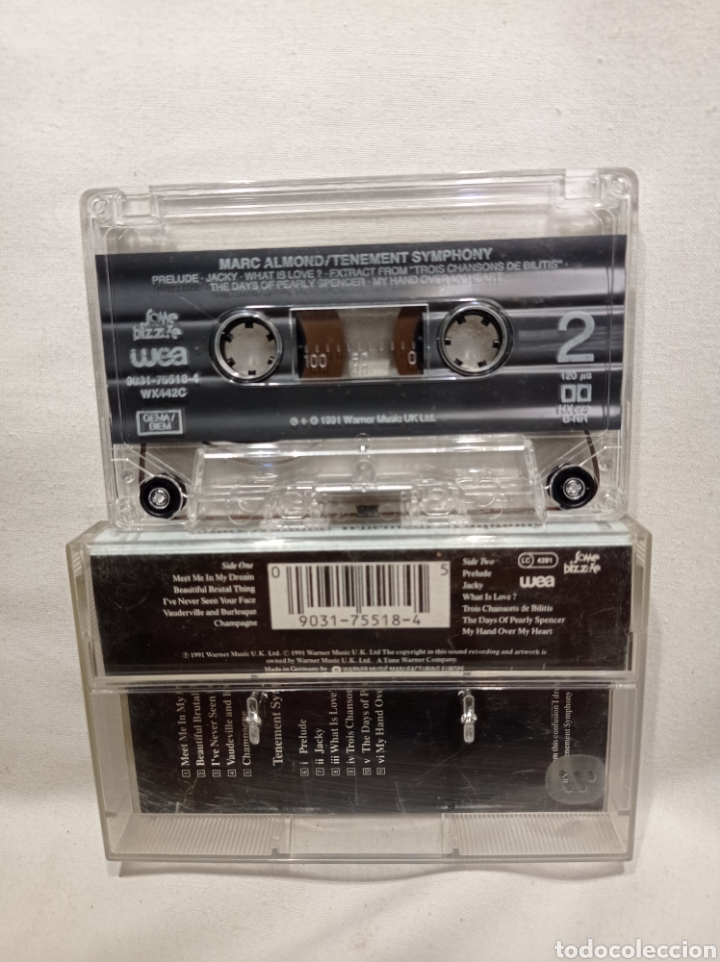 Casetes antiguos: CASSETTE MARC ALMOND TENEMENT SYMPHONY - Foto 2