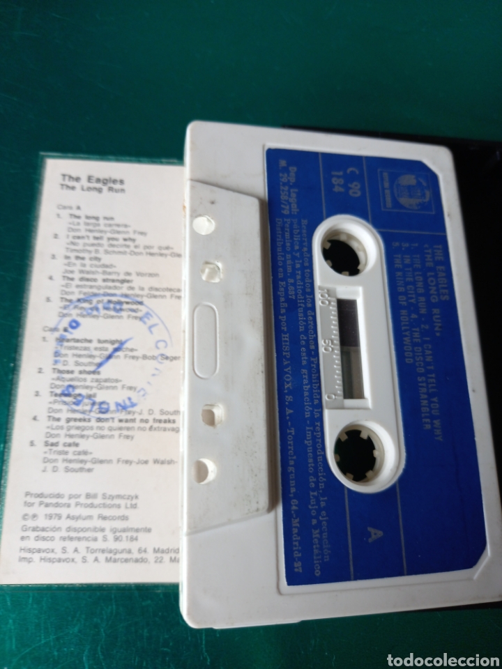 Casetes antiguos: EAGLES LONG RUN HISPAVOX 1979 - Foto 3