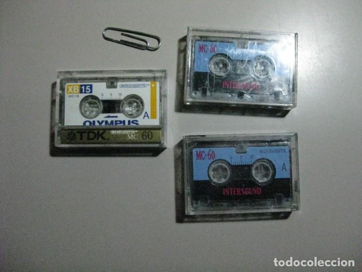 Casetes antiguos: TRES MINI CASETTES MC-60 - Foto 1